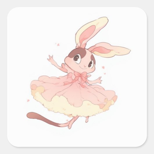 Happy Inspired Design Vierkante Sticker (Voorkant)