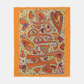 Happy Inspirerend Custom Fleece Throw Blanket (Voorkant)
