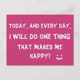 Happy Inspirerend Quote Cute Briefkaart