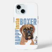 Happy Insta Boxer - Zani Mo Hond Case-Mate iPhone Case (Achterkant)