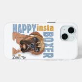 Happy Insta Boxer - Zani Mo Hond Case-Mate iPhone Case (Achterkant (horizontaal))