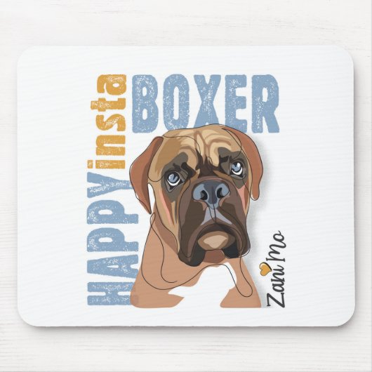 Happy Insta Boxer - Zani Mo Hond Muismat (Voorkant)