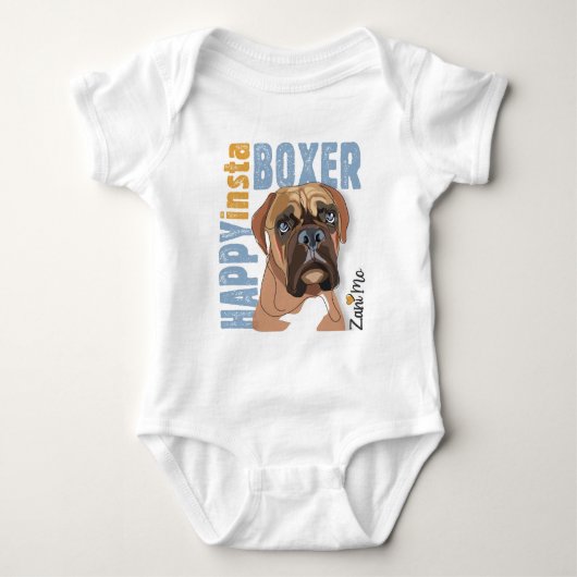 Happy Insta Boxer - Zani Mo Hond Romper (Voorkant)