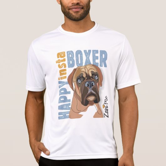 Happy Insta Boxer - Zani Mo Hond T-shirt (Voorkant)