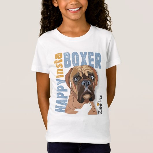 Happy Insta Boxer - Zani Mo Hond T-shirt (Voorkant)