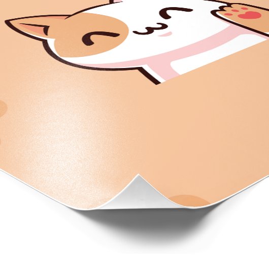 happy international cat day , 8 August Foto Afdruk (Hoek)