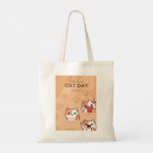 happy international cat day , 8 August Tote Bag (Achterkant)