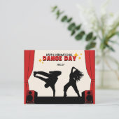 Happy International Dance Day | Werelddansdag Briefkaart (Staand voorkant)