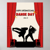 Happy International Dance Day | Werelddansdag Poster (Voorkant)