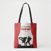Happy International Dance Day | Werelddansdag Tote Bag (Voorkant)