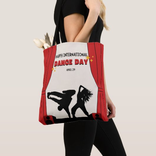 Happy International Dance Day | Werelddansdag Tote Bag (Dichtbij)