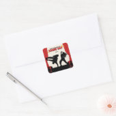 Happy International Dance Day | Werelddansdag Vierkante Sticker (Envelop)