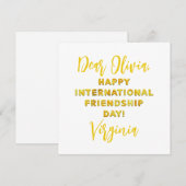 Happy International Notitiekaartje (Voorkant / Achterkant)