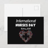 Happy International Nurses Day - 12 mei 2021 Briefkaart (Voorkant / Achterkant)