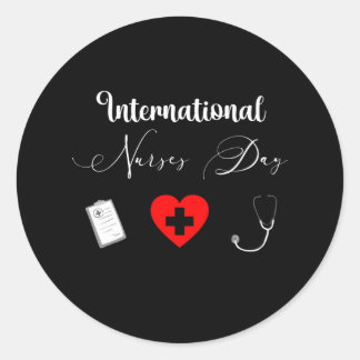 Happy International Nurses Day - 12 mei 2021 Ronde Sticker