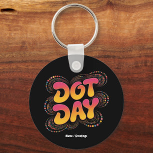 Happy International Polka Dot Day Vrouwen Meisjes  Sleutelhanger