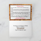 Happy International Waffle Day + Recept Kaart (Binnen)