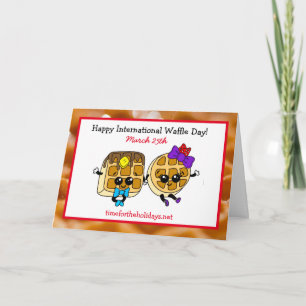 Happy International Waffle Day + Recipcard Kaart