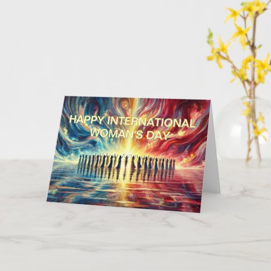 Happy International Woman Day Kaart (Gele Bloem)