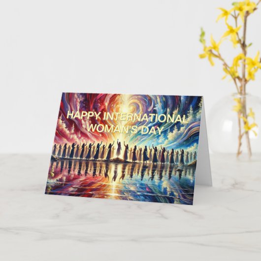 Happy International Woman Day Kaart (Gele Bloem)