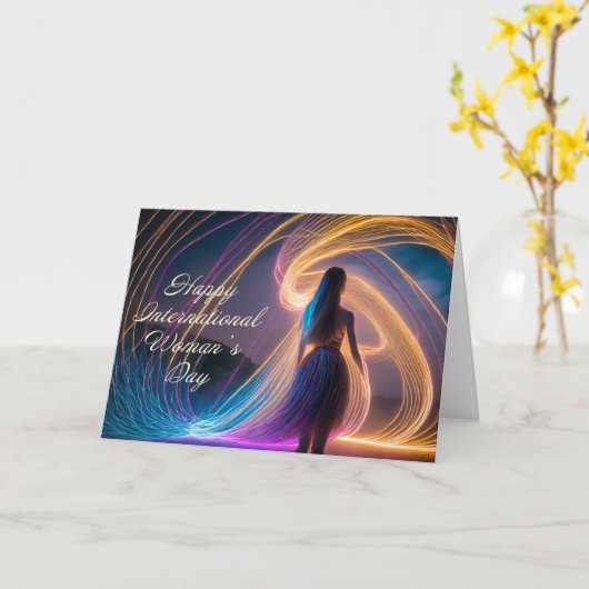 Happy International Woman Day Kaart (Gele Bloem)