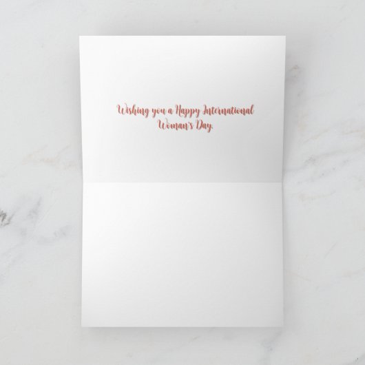 Happy International Woman Day Kaart (Binnen)