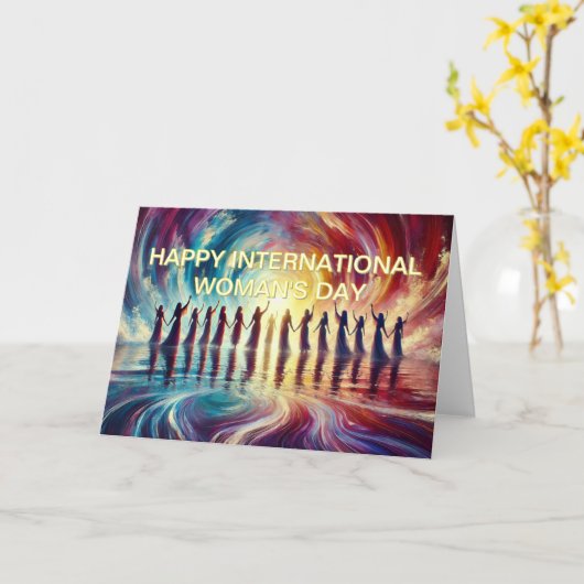 Happy International Woman Day Kaart (Gele Bloem)