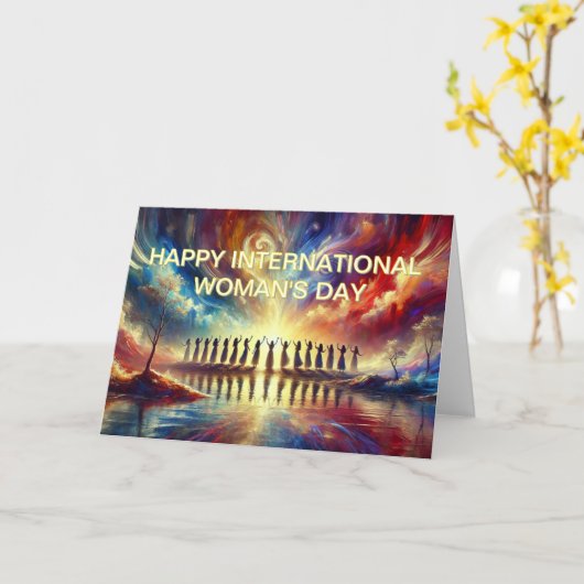 Happy International Woman Day Kaart (Gele Bloem)