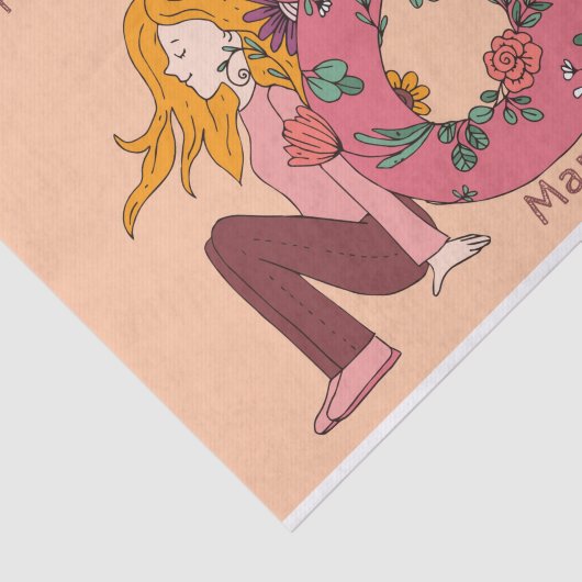 Happy International Women's Day (8 March) Tissuepapier (Detail)