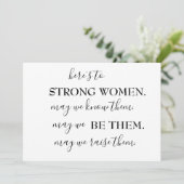 Happy International Women's Day Coffee Mok Invitat Kaart (Staand voorkant)