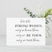 Happy International Women's Day Coffee Mok Kaart (Staand voorkant)