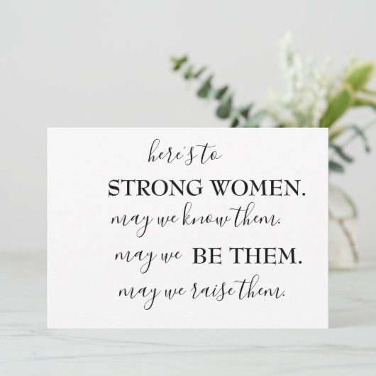 Happy International Women's Day Coffee Mok Kaart (Staand voorkant)