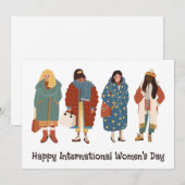 Happy International Women's Day Feestdagenkaart (Voorkant / Achterkant)