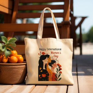 Happy International Women's Day Grote Tote Bag