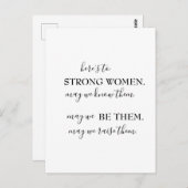 Happy International Women's Day Invitation Briefkaart (Voorkant / Achterkant)