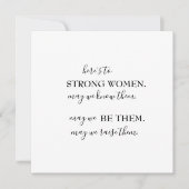 Happy International Women's Day Invitation Postca (Voorkant)