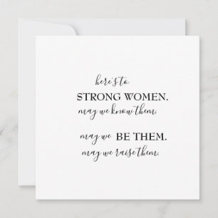 Happy International Women's Day Invitation Postca