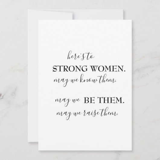 Happy International Women's Day Kaart (Voorkant)