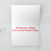 Happy International Women's Day Kaart (Binnen)