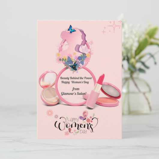 Happy International Women's Day Kaart (Staand voorkant)