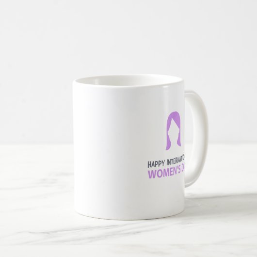Happy International Women's Day Koffiemok (Voorkant rechts)