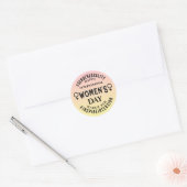 Happy International Women's Day | March 8th Ronde Sticker (Envelop)