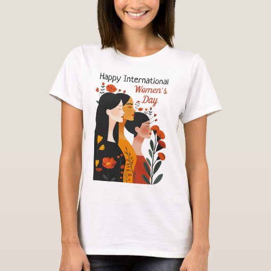 Happy International Women's Day T-shirt (Voorkant)