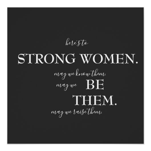 Happy International Women's Day T-Shirt Wooden Box Perfect Poster (Voorkant)