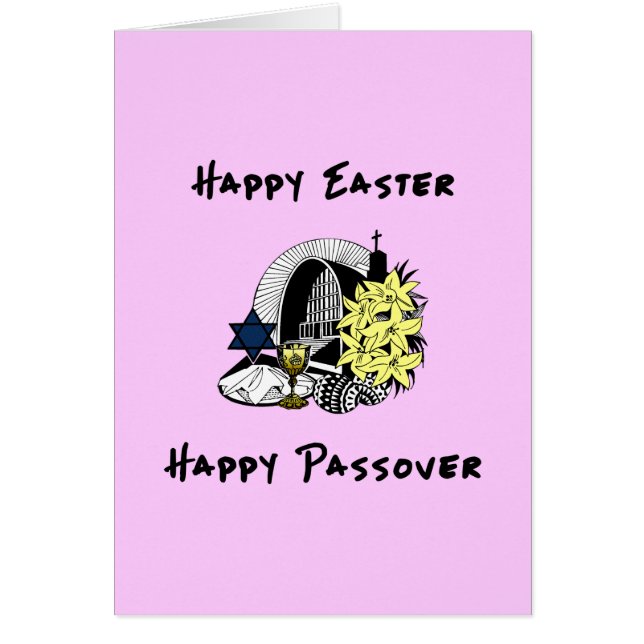 Happy Interreligieuze Pasen en Passover (Voorkant)