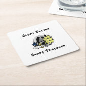 Happy Interreligieuze Pasen en Passover Kartonnen Onderzetters (Schuin)