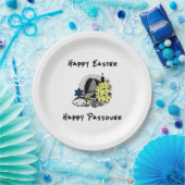 Happy Interreligieuze Pasen en Passover Papieren Bordje (Feest)