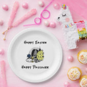Happy Interreligieuze Pasen en Passover Papieren Bordje (Feest)