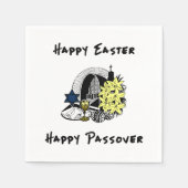 Happy Interreligieuze Pasen en Passover Servet (Voorkant)