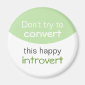 Happy Introvert Magneet (Voorkant)